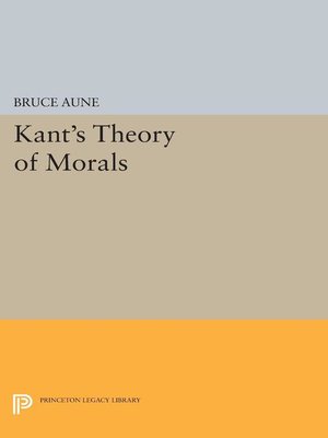 cover image of Kant's Theory of Morals